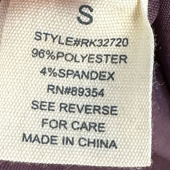 Ultra Flirt Long Sleeve Cold Shoulder Velvet Blouse - Purple - size Small - Picture 6 of 9